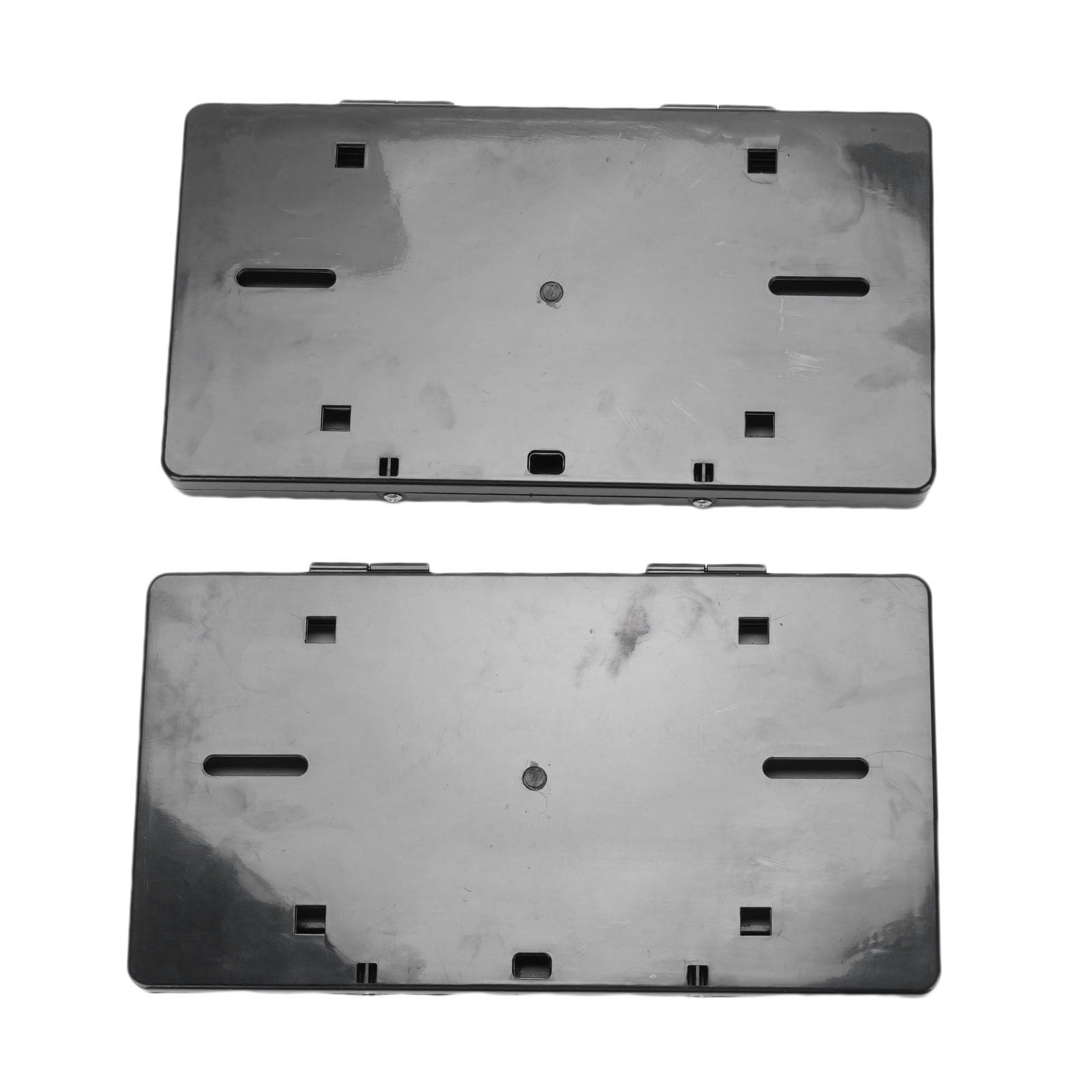 Generic 2PCS Electric Vehicle Letging Staget, Uchwyt na tablicę rejestracyjną Samochodu z Pilotem Pełna Ochrona dla Universal US Car Tablica Rejestracyjna Czarna