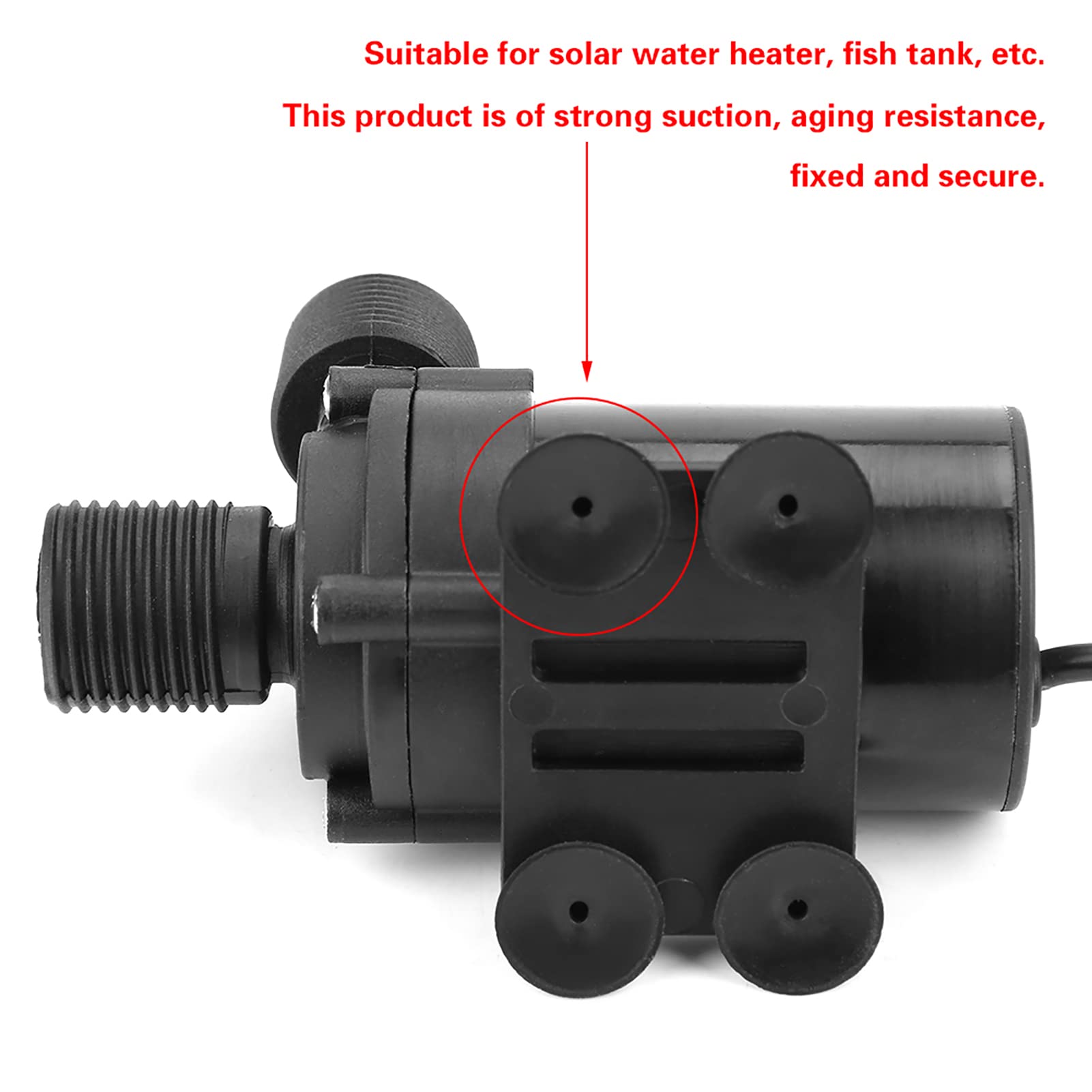 ANKROYU JT-660 DC Water Pump, Mini DC Brushless Water Pump, Low Noise Submersible Pump, Mini Water Pump, Boost Pump for Solar Water Heater