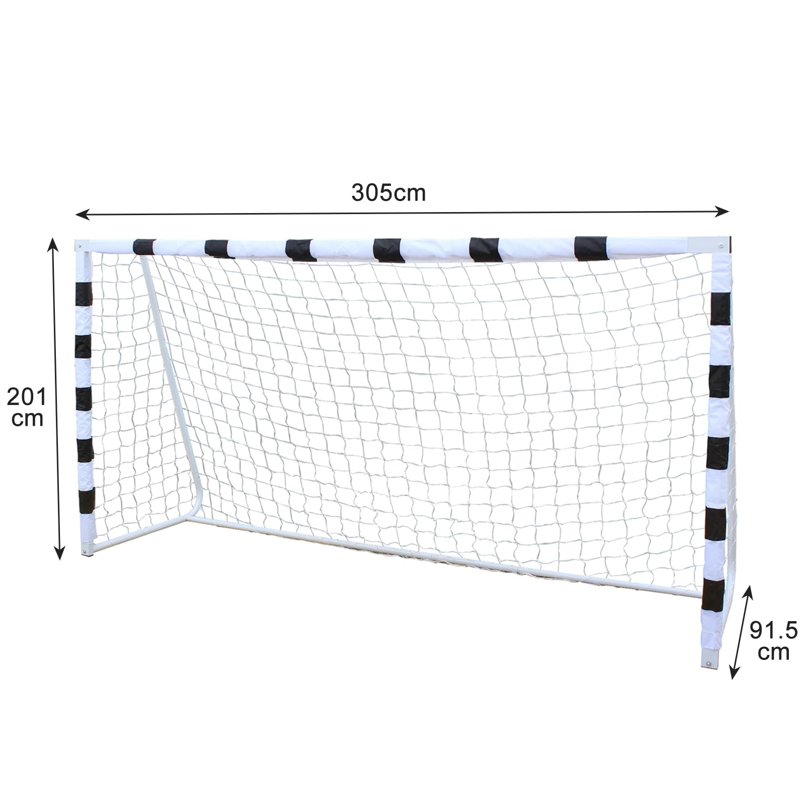 Fußballtor für Garten, 305 x 201 cm Fussballtore, Hochwertige Outdoor Torwand mit Aufprallschutz für Freizeit & Training