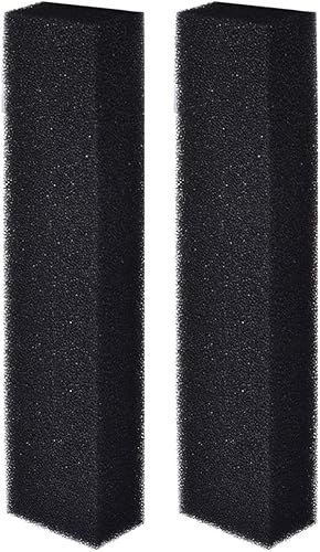 JIH Esponjas de espuma con filtro de esponja bio, espuma cortada a medida, 16.5 x 3.5 x 2 pulgadas, 2 unidades