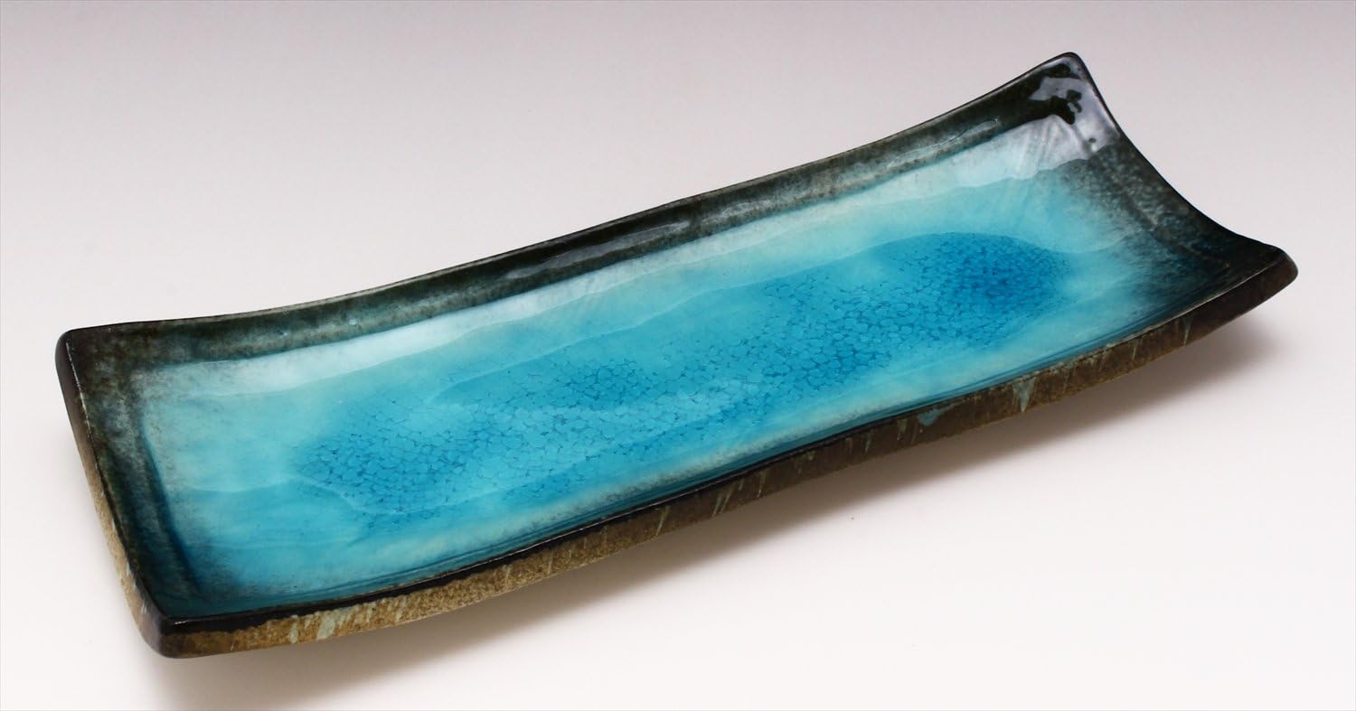 Ichikyu 127-0502 Mino Ware Baking Dish, Shinkai, 1.0 x 3.6 x 1.0 inches (25 x 9.2 x 2.6 mm)