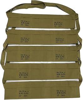 (Pack of 5) US Army Cotton Cloth Bandolier for M1 Garand Cotton Cloth Cover - Warcraft Exports