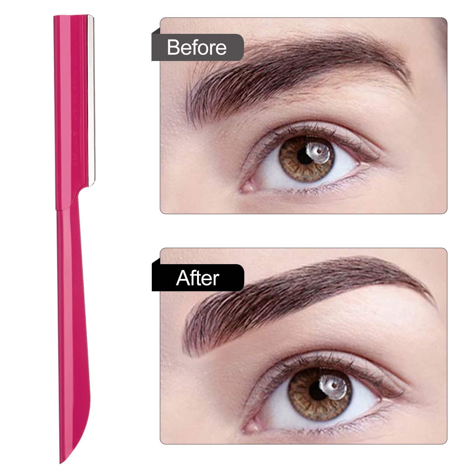 Augenbrauen-Rasierer, Gesichtsrasierer für Damen, Rosa