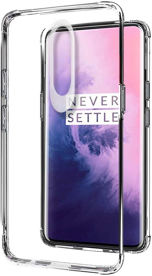 Amazon Brand - Solimo Silicone Protective Mobile Cover For Oneplus 7 Pro (Transparent)