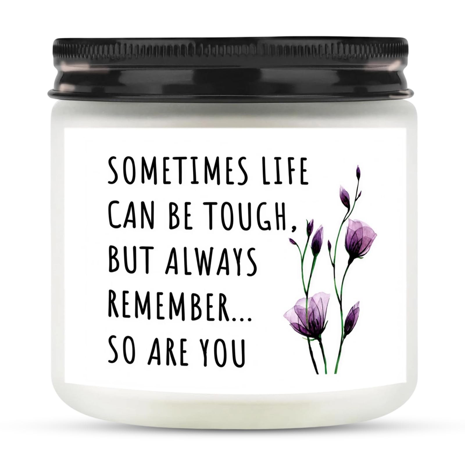 Sympathy Gift, 3.5oz Inspirational Lavender Candle, Emotional Support Gift, Get Well Gifts for Women, Cancer Care & Surgery Recovery Comfort Handmade Wax