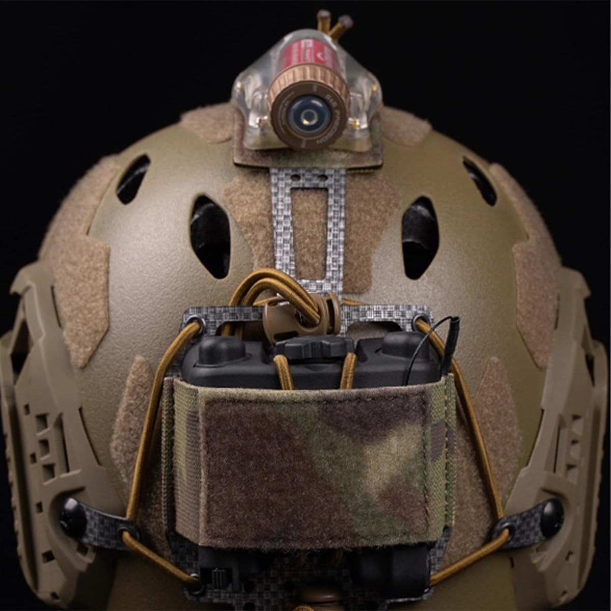 Borsa contrappeso per batteria NVG per casco Airsoft con chiusura a strappo