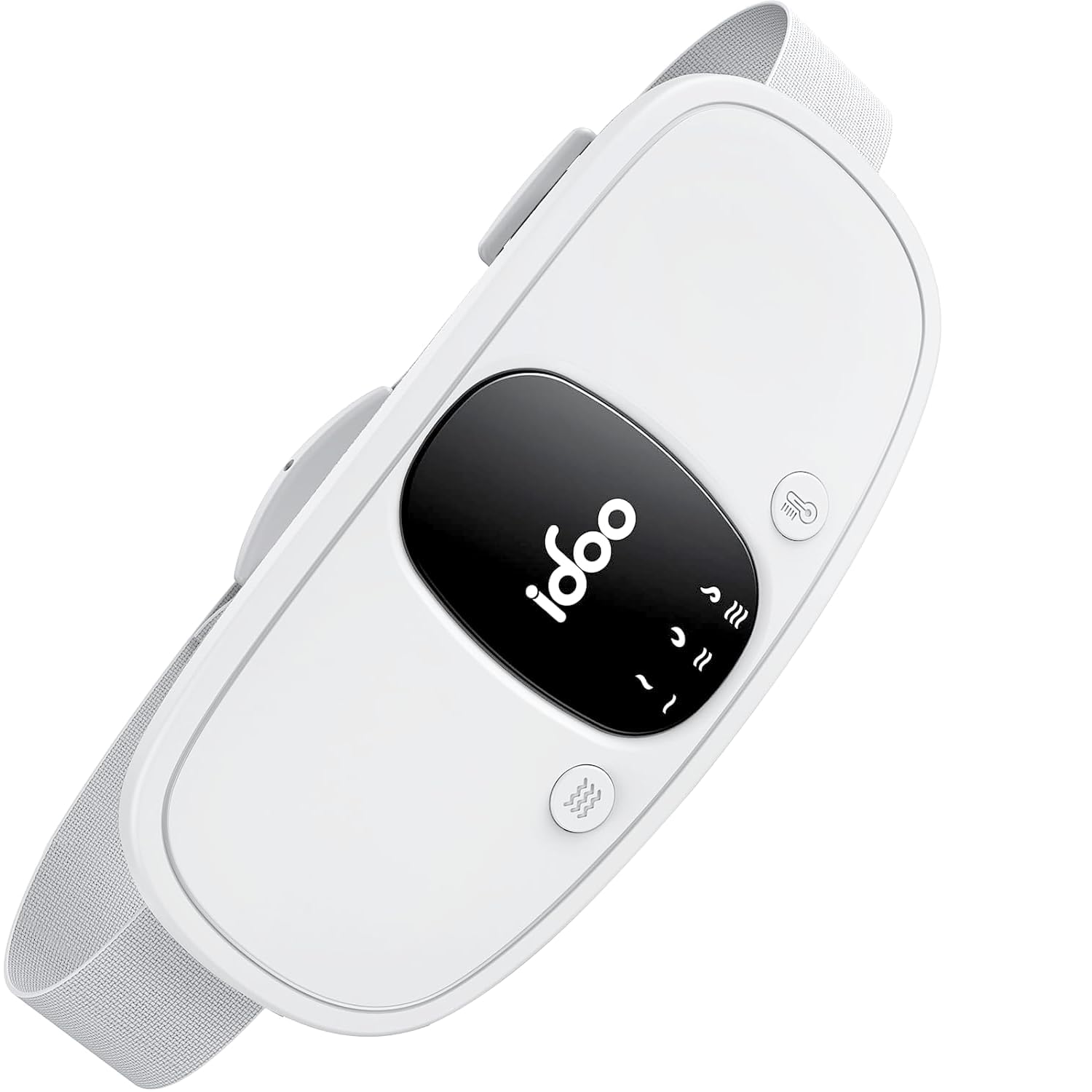 iDOO Ceinture Chauffante Regle Douloureuse,Ceinture Menstruelle Chauffante, électrique Ceinture Chauffante pour Crampes avec 3 Niveaux de Chaleur et Massage, Cadeaux pour Filles et Femmes, Blanc