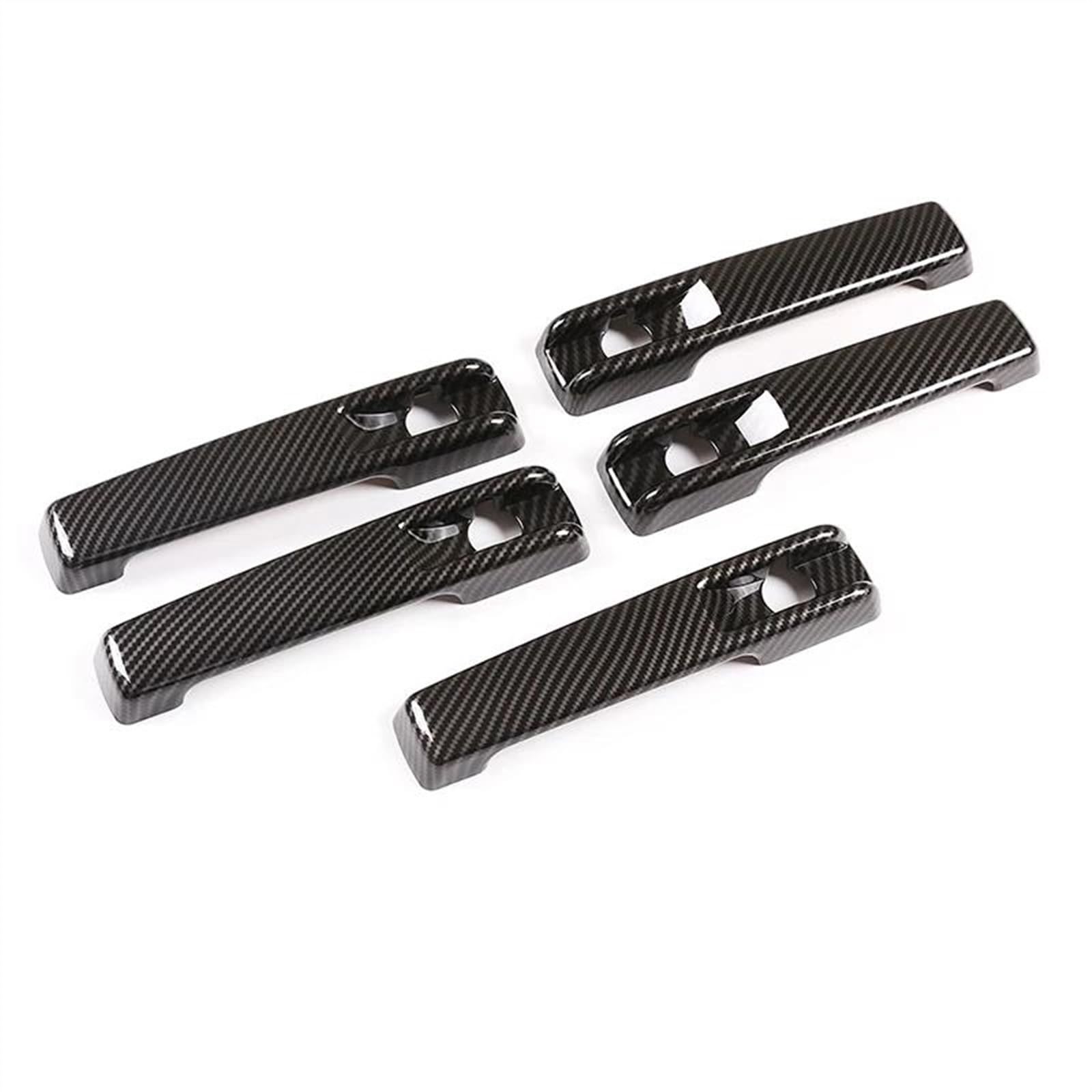 SLIMES 5 Pcs ABS Auto Outer Door Handle Cover for Benz G Class W463 W464 G65 G55 G63 G500 G550 G350 2004-2021 Protection(Carbon Fiber)