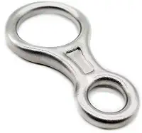 Freio oito (8) em aço inox 40KN marca USClimb
