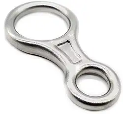 Freio oito (8) em aço inox 40KN marca USClimb