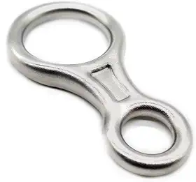 Freio oito (8) em aço inox 40KN marca USClimb
