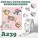 DNYMJBO 500 PCS Thank You Stickers, Ten Floral Pattern Designs Thank You Labels, Self-Adhesive Stickers for Wedding Birthday Party Gift Wrap Bag, 1 Inch Thank You Sticker for Small Business, A239
