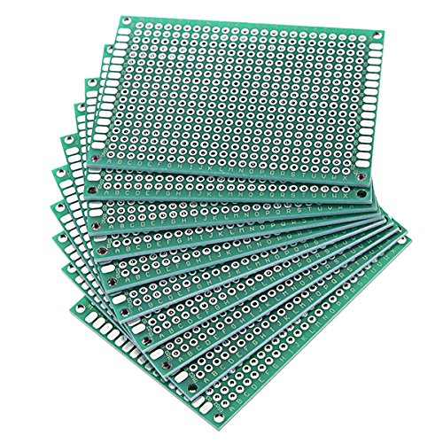 30pcs 50x70mm FR-4 2.54mm Placa de Circuito Impreso PCB de Prototipo de Doble Cara