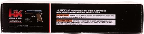 Miniatura 9 de HK Heckler & Koch USP CO2 Pistola de aire comprimido BB de 0.236 in, acción estándar, marrón tierra oscura