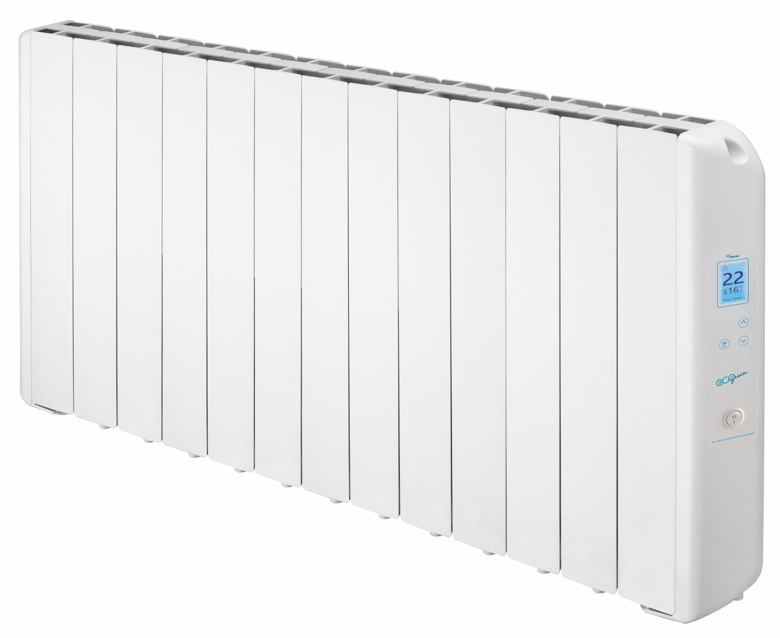 Radiateur Électrique FARHO Eco Green WiFi 1430W | 13 Éléments | Émetteur Thermique à Inertie Fluide | Blanc | Faible Consommation Énergétique | Contrôle à Distance via Smartphone | Garantie 20 Ans