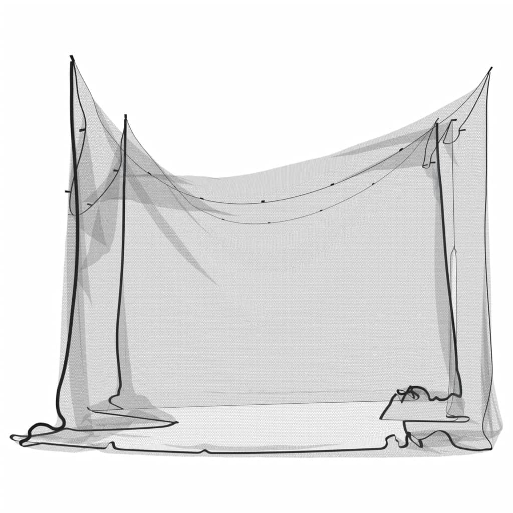 Brokky Zanzariera per Interni Esterni 156 Rete Nera 300x300x200 cm-zanzariera per letto matrimoniale, adatta anche per uso esterno | repellente per insetti particolarmente rinforzata e robusta | a mag