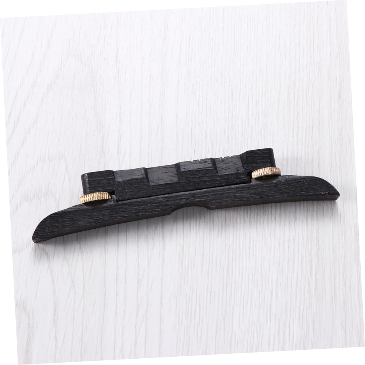 HEMOTON Mandolin Bridge Flattop Tuning Pegs Ebony Adjustable Mandolin Bridge Set Random Color