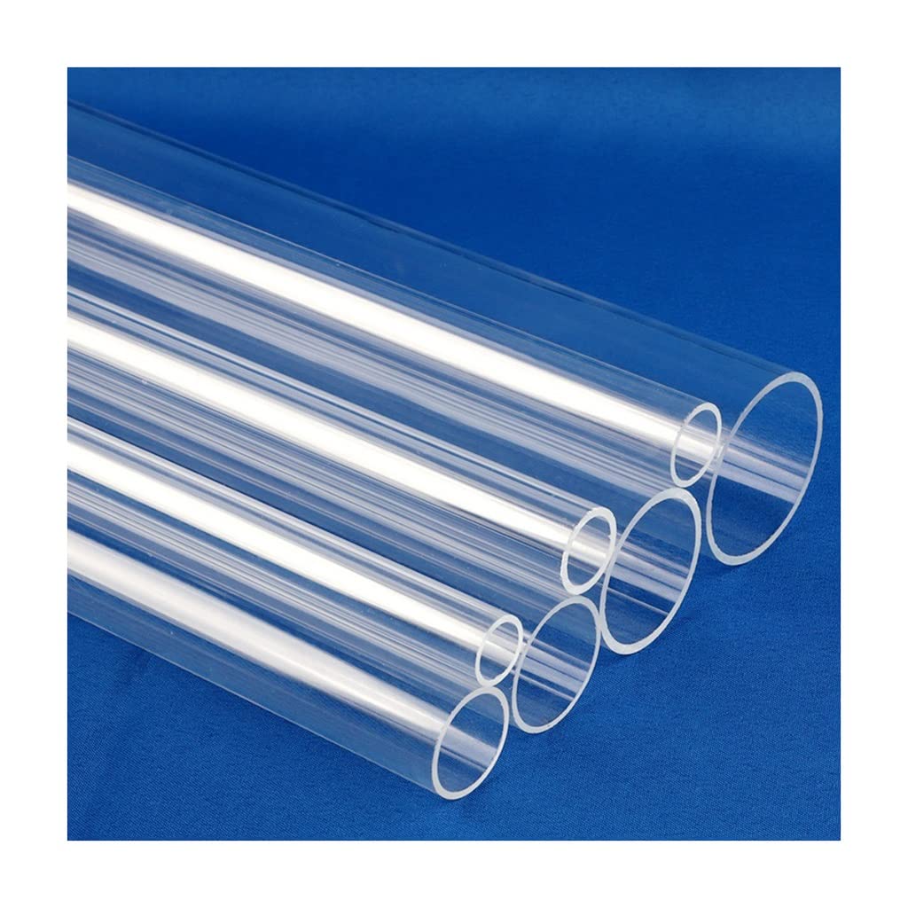 Clear Acrylic Tube， 50cm Clear Acrylic Tube Multiple Sizes 50-90mm for Aquariums Hydroponics DIY Gardening(65mm)