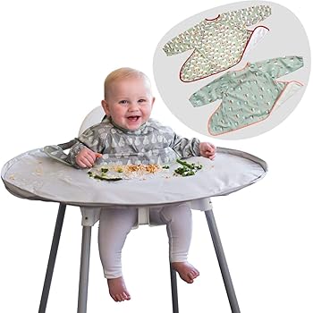 baby bib with tray