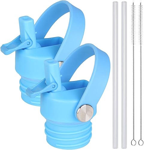 Tapa de popote compatible con Hydro Flask boca estándar y frasco de hierro, tapa de cubierta antipolvo se adapta a boca estándar, accesorios para