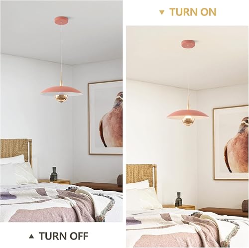Miniatura 4 de Moderna lámpara colgante LED mini luz de techo interior con sombra rosa mesita de noche oro colgante luz para cocina dormitorio pasillo