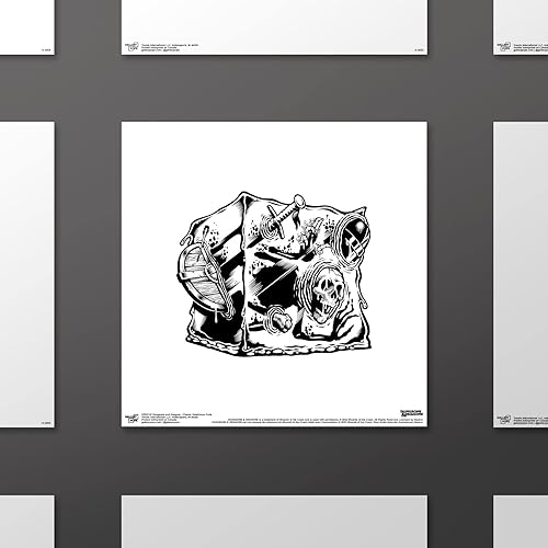 Miniatura 10 de Trends International Gallery Pops Dungeons & Dragons - Arte de pared clásico de cubo gelatinoso, versión enmarcada en blanco, 12 x 12 pulgadas