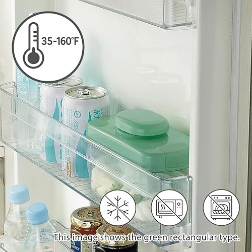 Miniatura 4 de Contenedor rectangular Tsukemono para hacer pepinillos instantáneos, fabricado en Japón, sin BPA (verde, 1.6 litros)