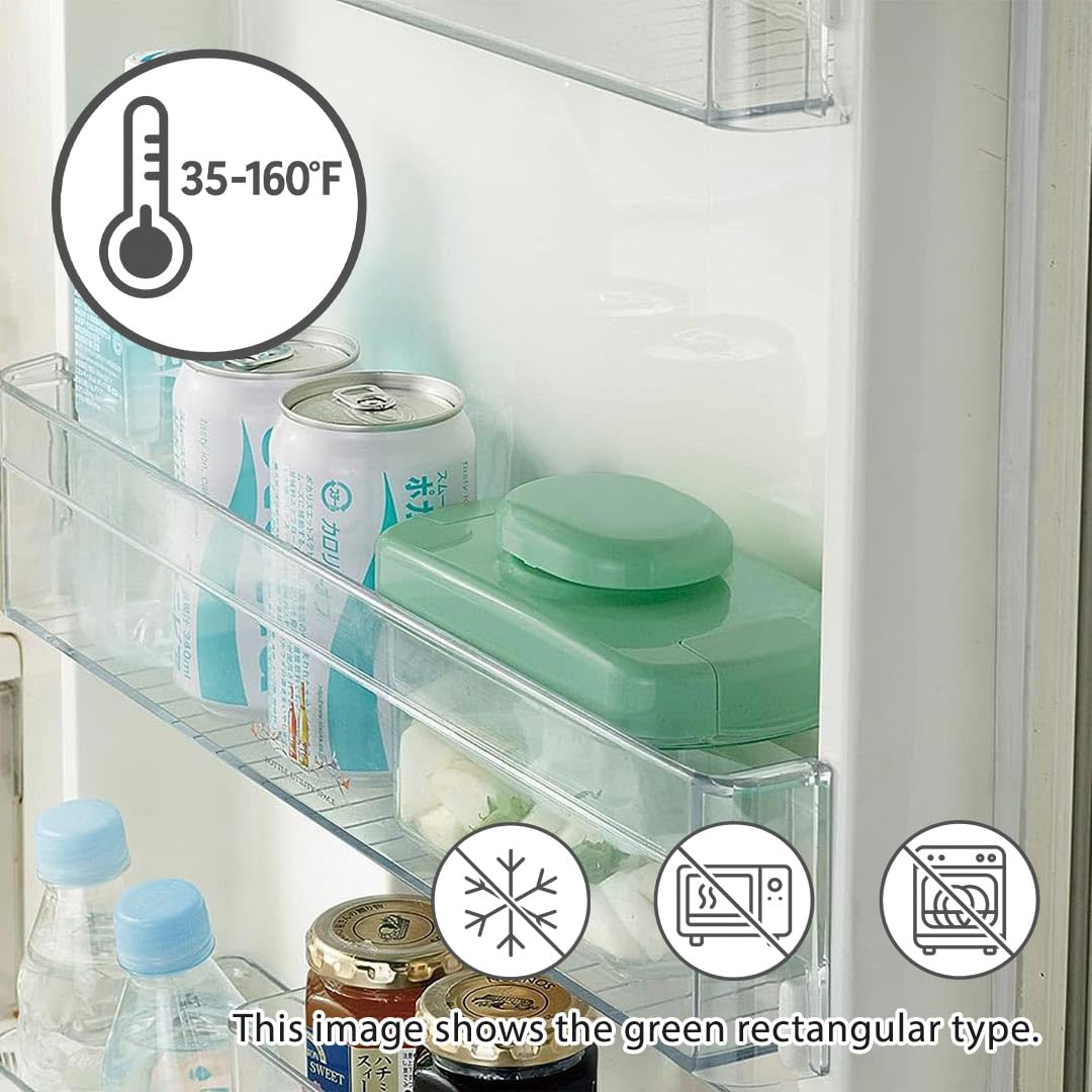 Instant Pickle Maker Gemüsepresse Tsukemono Behälter, rechteckig, hergestellt in Japan, BPA-frei (Blau 0,8 l)