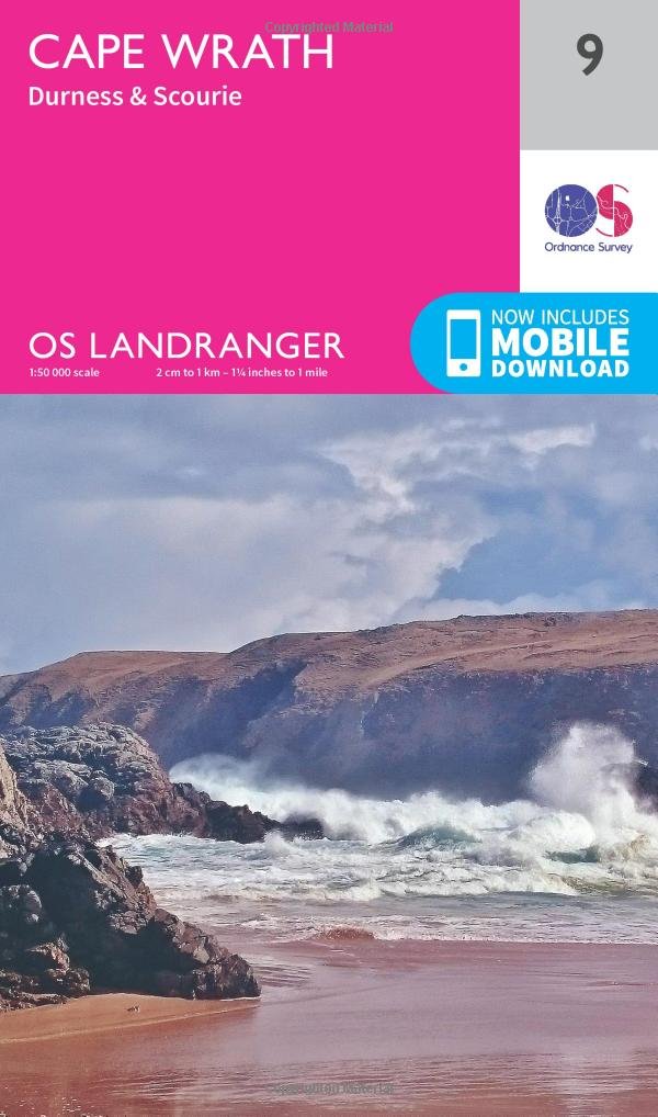 Cape Wrath, Durness & Scourie by Ordnance Survey (Sheet map, folded)