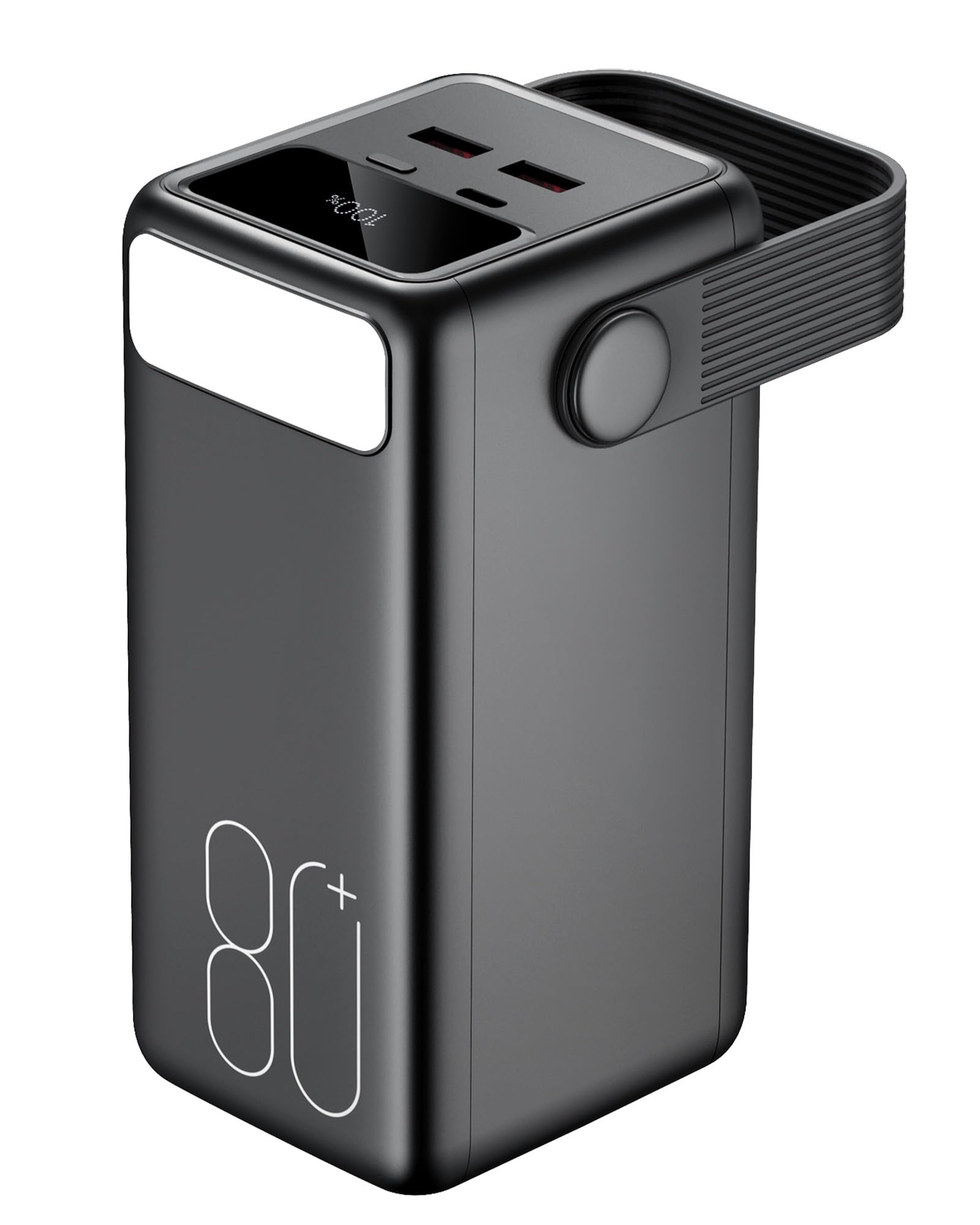 Portable Charger 80000mAh Power Bank, 22.5W Fast Charging USB C Battery Pack, 3 Outputs, LED Display & LED Light, External Huge Capacity Cell Phone