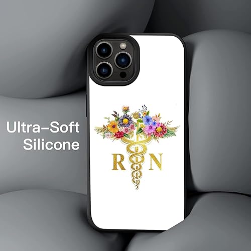 Miniatura 4 de Carcasas de teléfono de regalo con símbolo de enfermera floral RN para iPhone 16 15 14 13 12 11 Pro Max | Galaxy S25 S24 S23 S22 S21 S20 FE|A16 A15
