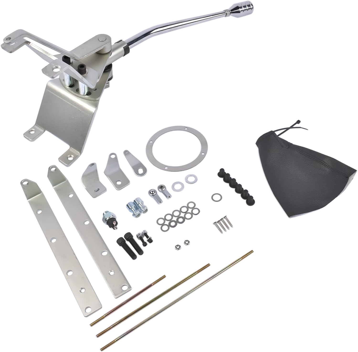 HRC12940 Automatic Transmission Shifter Set Compatible with GM Turbo 350 TH350 (3-Speed) Transmission Shifter with 12inch Stick # HRC12-940