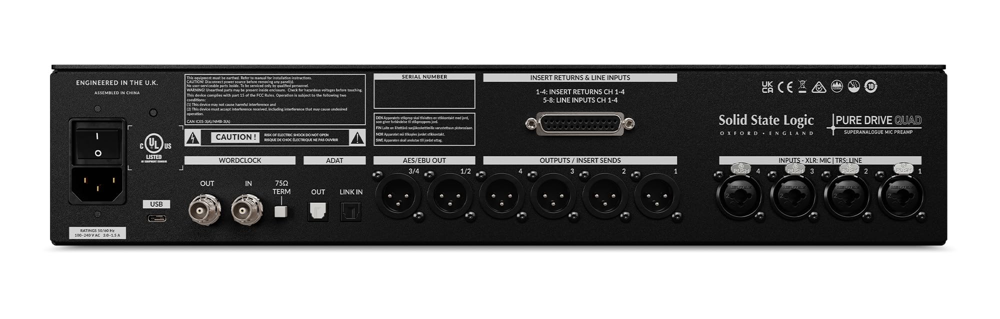 Amazon.com: Solid State Logic PureDrive Quad 4 Channel Mic Pre