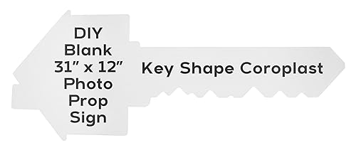 DIY Real Estate Social Media Photo Prop, Key Shaped Corrugated