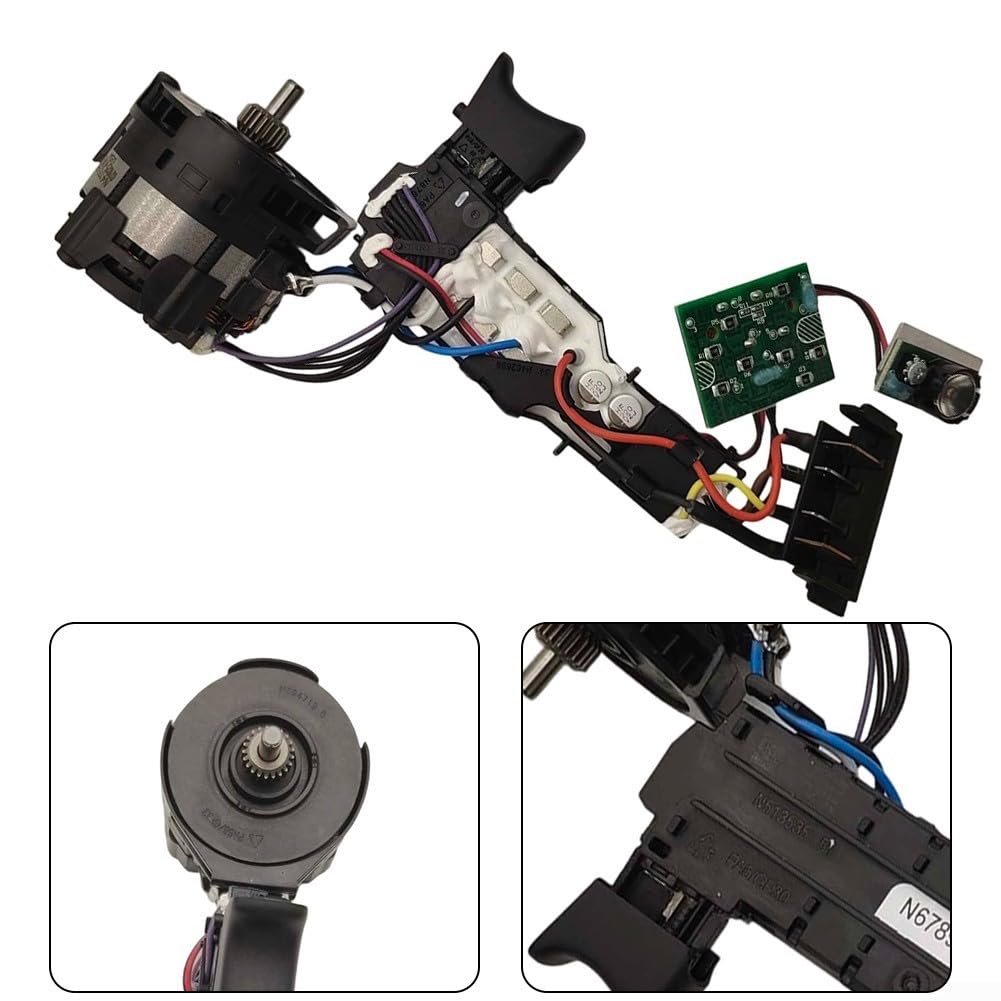 N442096 Panel de control de interruptor de repuesto compatible con modelos Dewalt DCD796D2 DCD791B para interruptores de motor de 18 V 20 V para herramientas eléctricas
