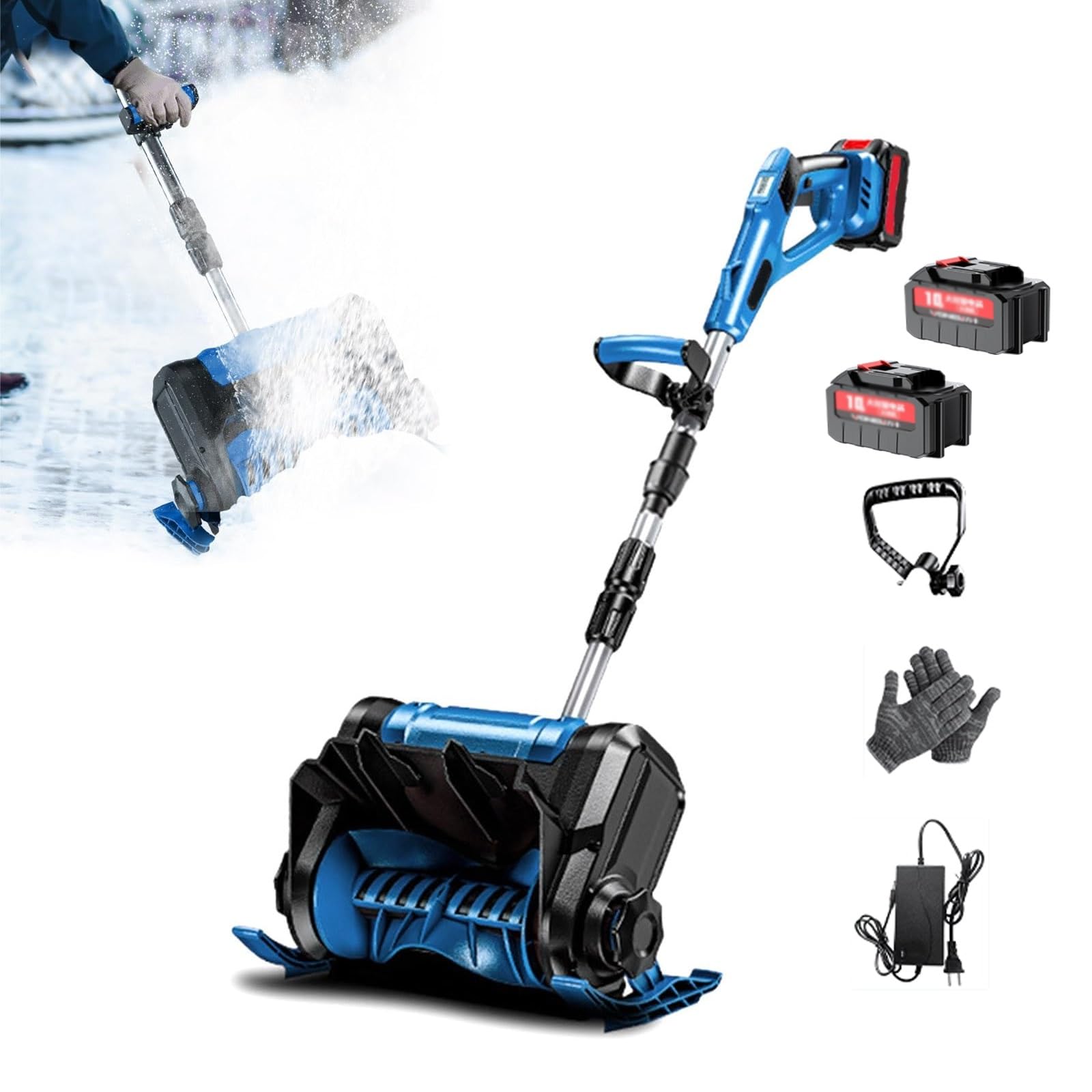 Amazon.co.jp: DEOPXF 除雪機 電動スノーショベル コードレス 充電式