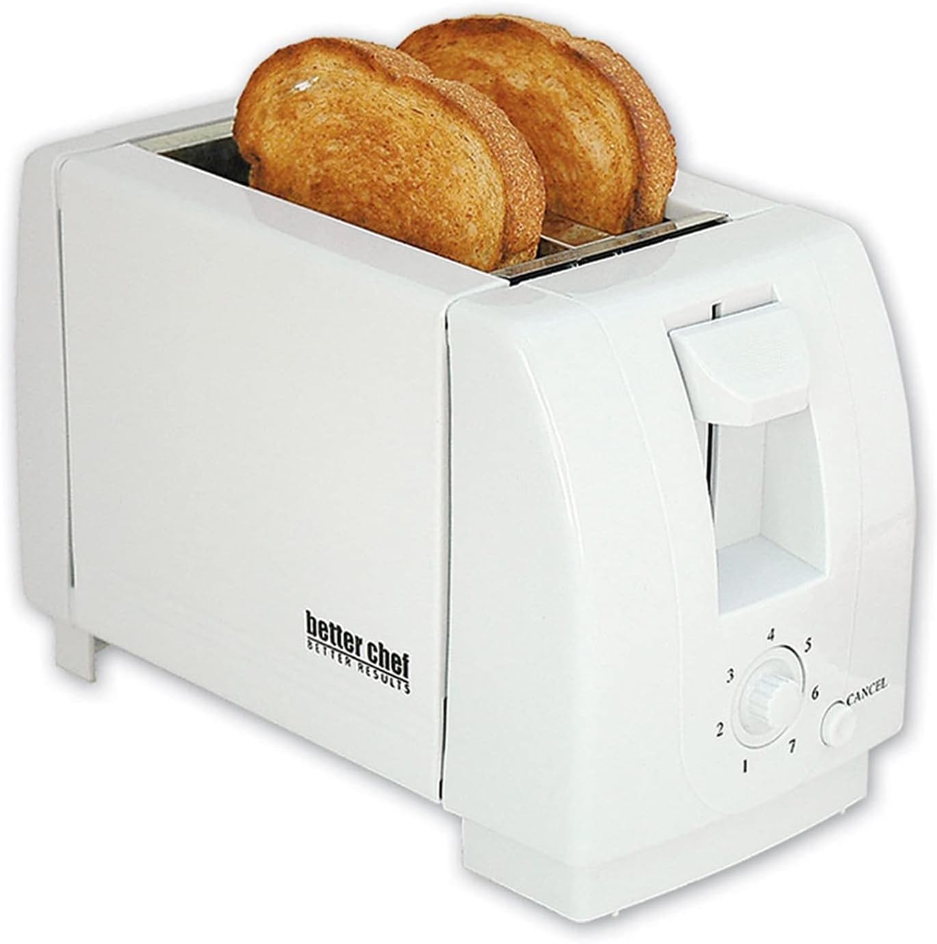 Two Slice Toaster Dial Control In Egg Shell White Removable