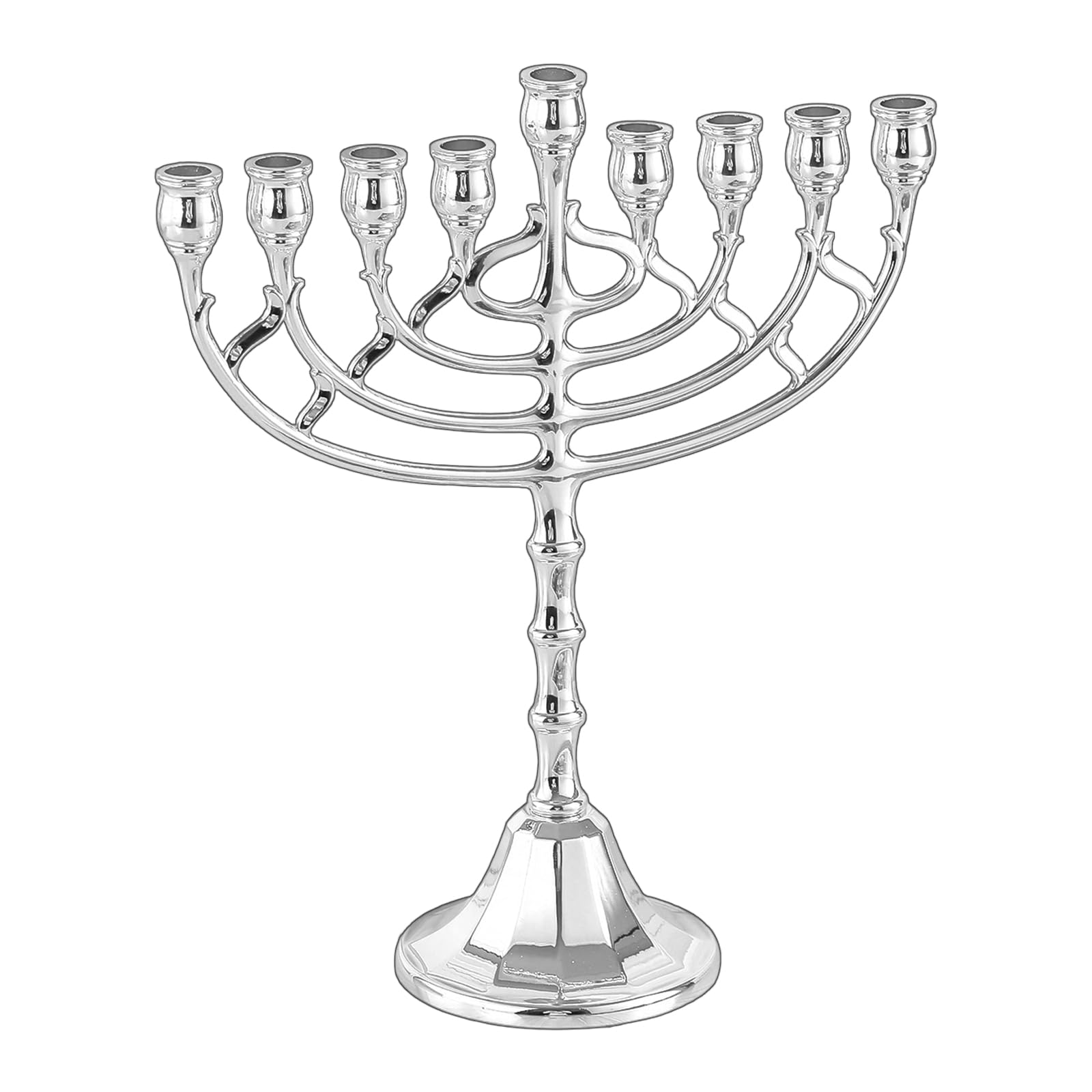 Oxxggkao 9 Branch Hanukkah Menorahs Holders for Shabbat, Tabernacle, Chanukah Party Supplies Housewarming Present Hanukkah