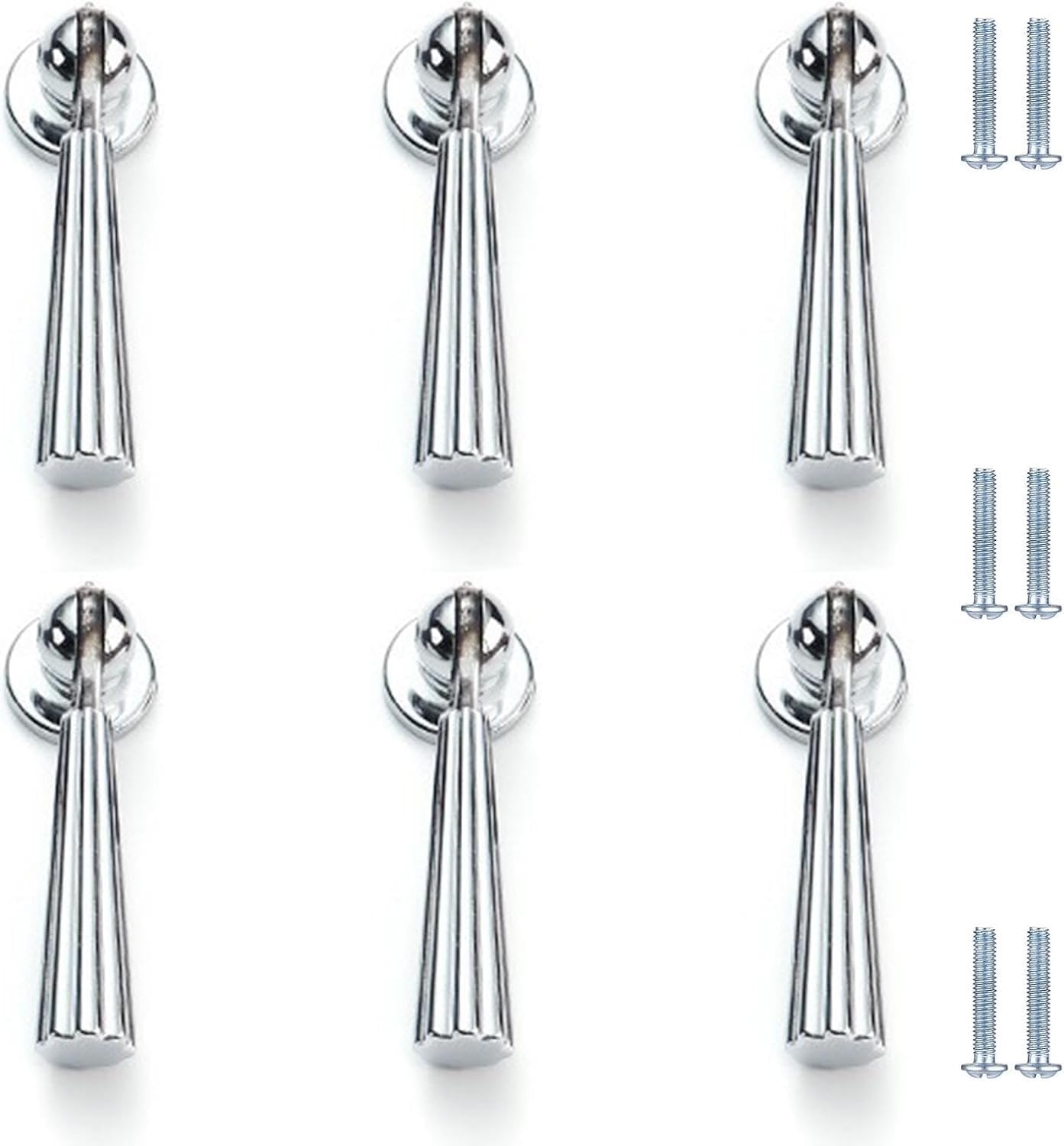 Djgkenvq Lose Color 62*18Mm Drawer Handles, Cabinet Handles,6 Pack Zinc Alloy Wardrobe Knobs(Lose Color 62 * 18Mm)