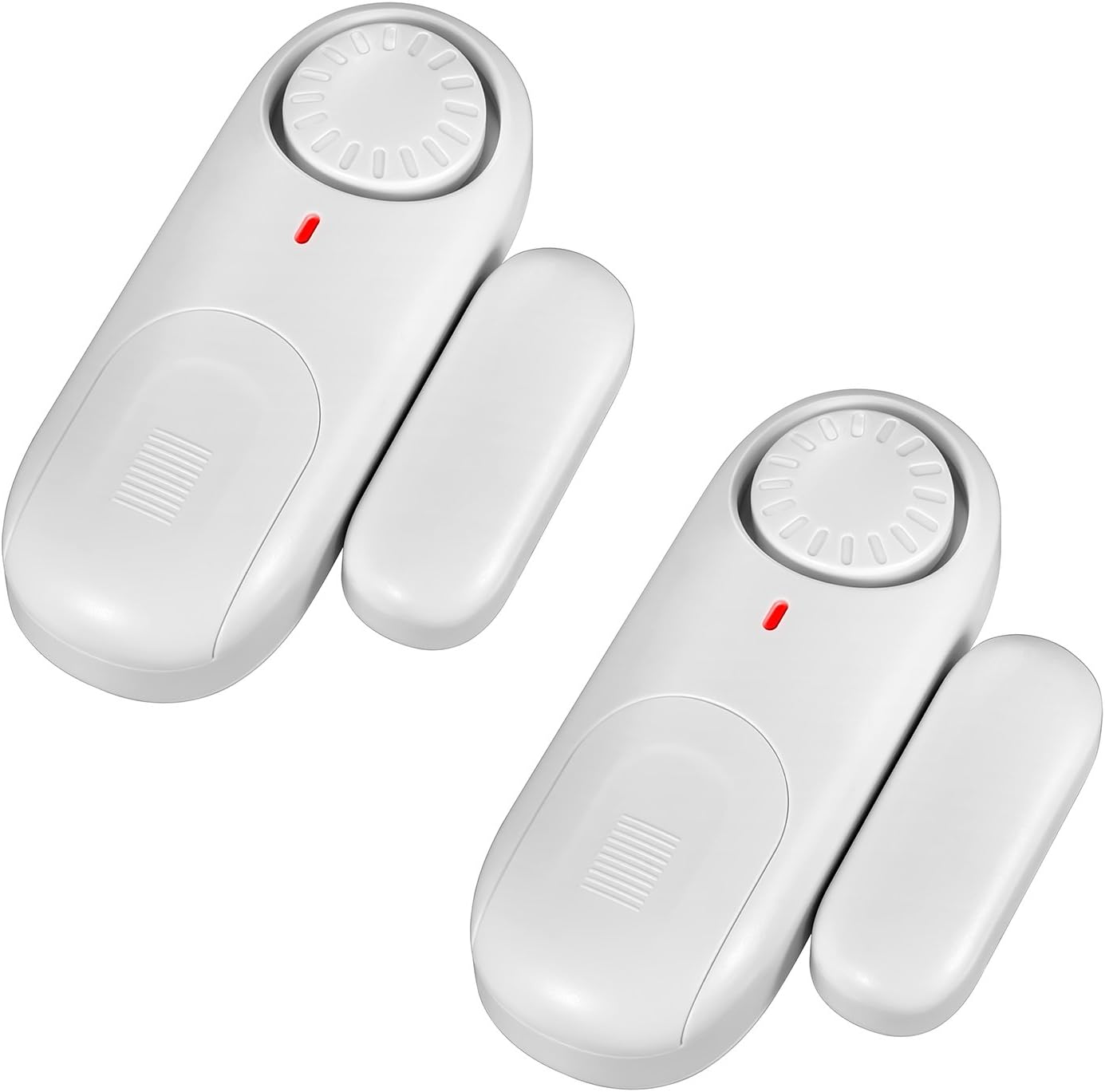 Fuers Security Window/Door Alarm Contacts,2-Pack,Battery Operated Wireless Burglar Alert Magnetic Sensor Alarm Easy Installation DIY Protection for Home, Garage,Apartment,Office,Kids Safety,Travel