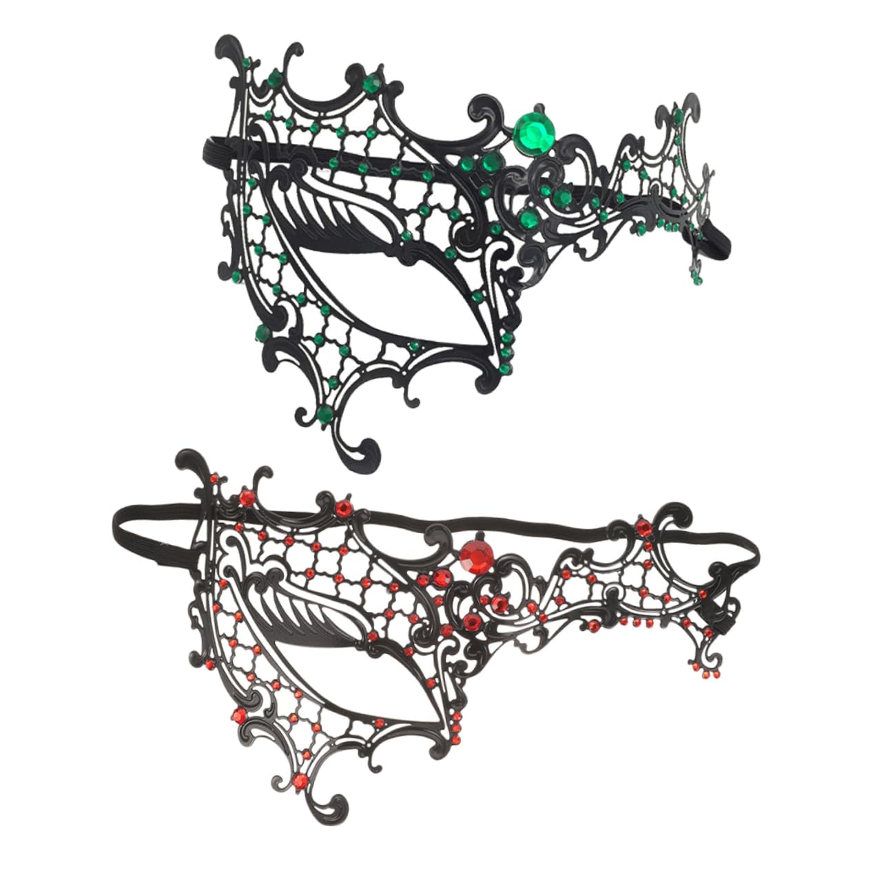 GLSTOY Hollow Venetian Masquerade Mask Rhinestones Women's Painted Party Mask Prop