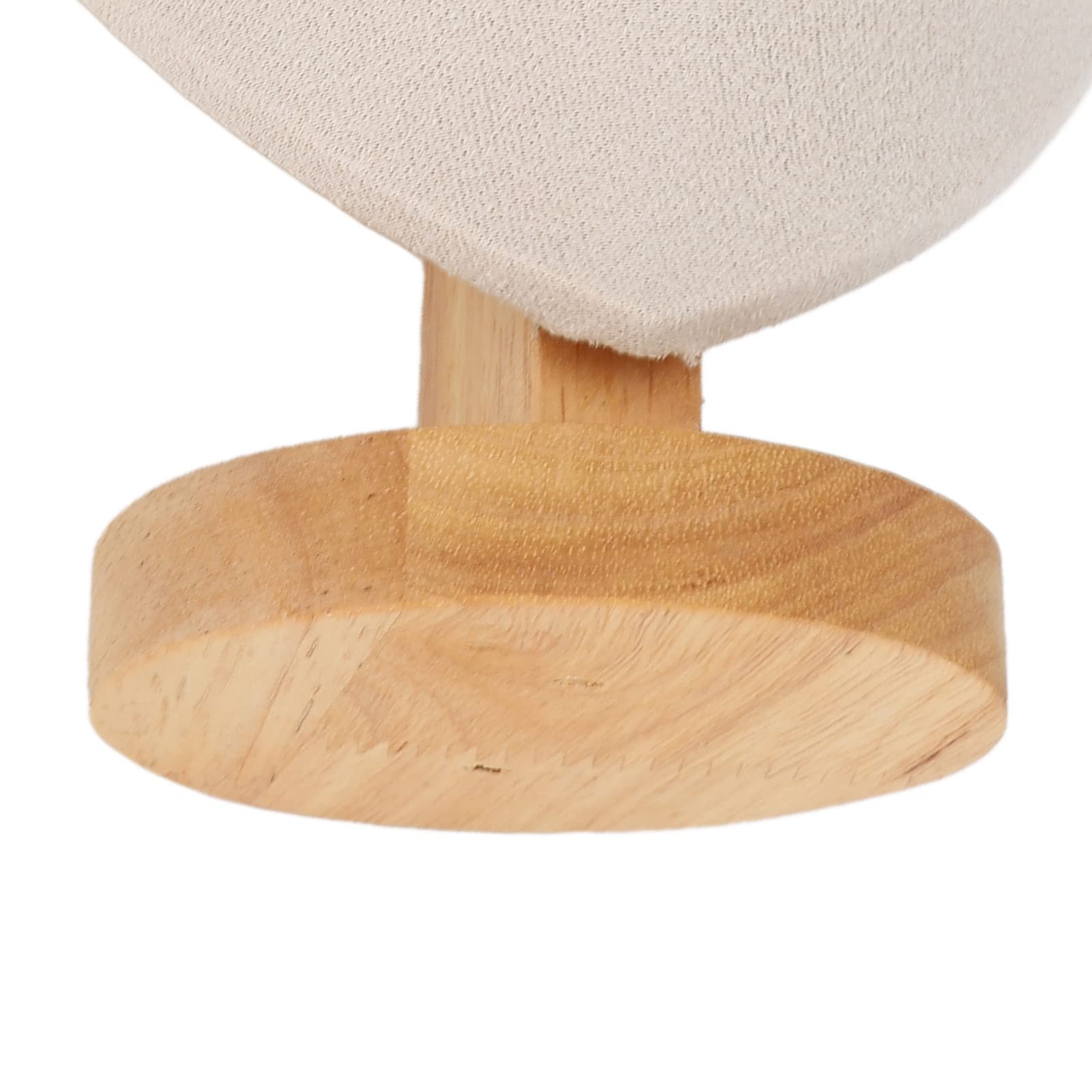 Présentoir de Collier de 6,9 ​​pouces, Chevalet de Bijoux en Flanelle, Présentoir de Chaîne de Collier, Présentoir de Buste, Support de Tour, Présentoir de Buste de Bijoux de Mannequin(beige)