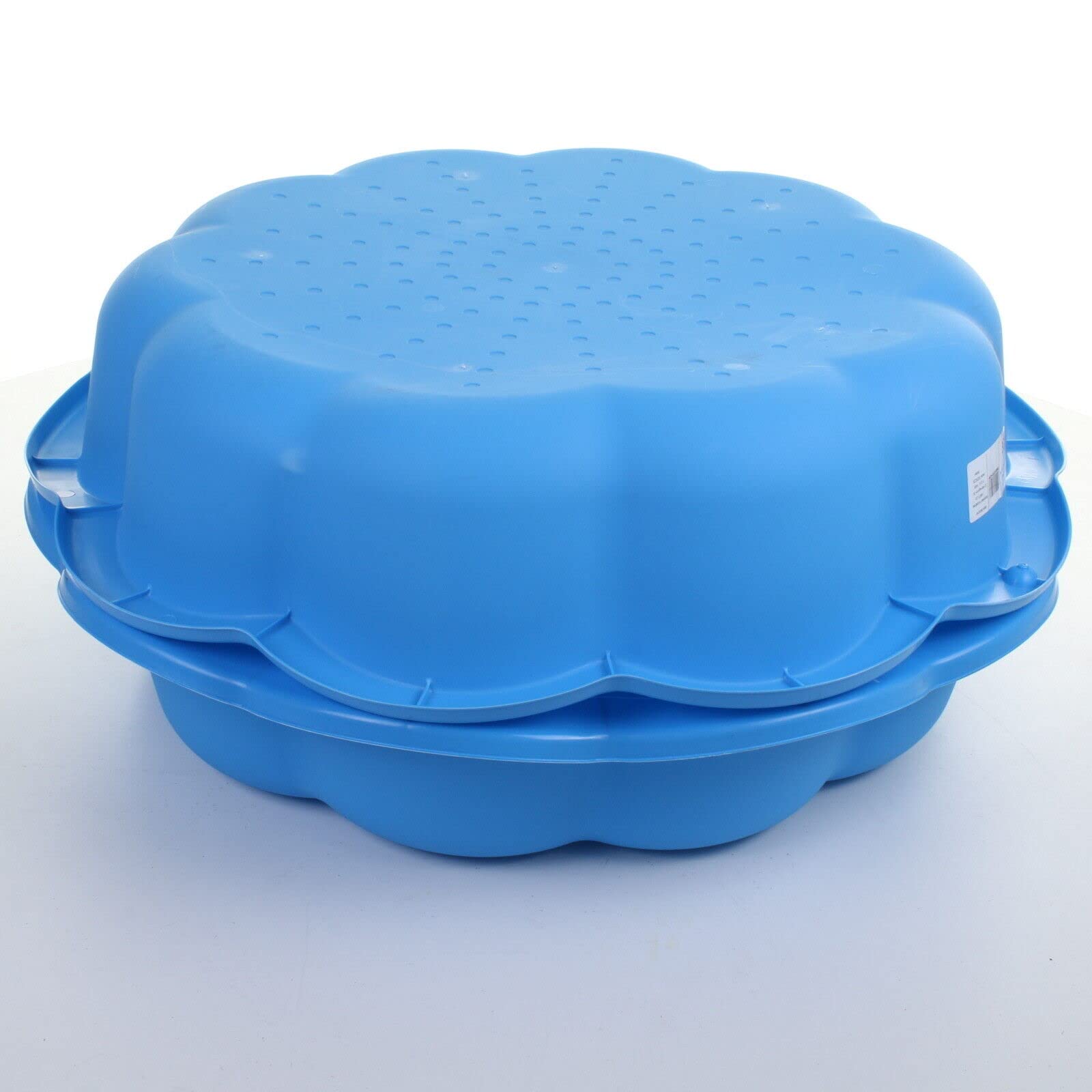 Sand Pit Paddling Pool Blue Plastic Outdoor Garden Play Water，Great for the garden，Works as a sand pit, paddling pool, ball pit and more，strong and sturdy，H 19 cm x D75 cm x W75 cm (Blue 2pc)
