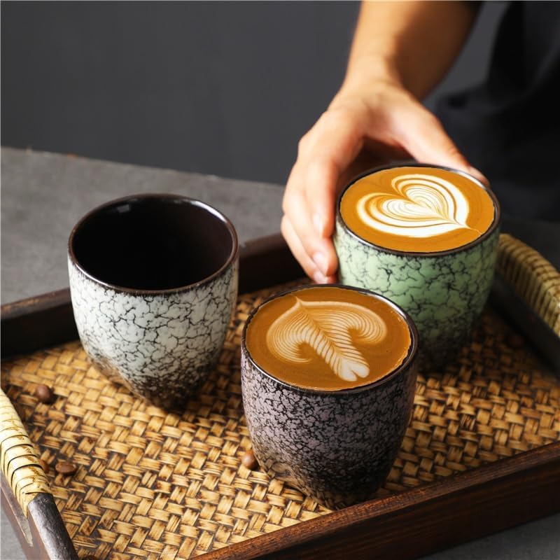 GSOUL Kungfu Tea cup Cup Retro Ceramic Water Japanese Tea Coffee Single Personal Small Tea Cups
