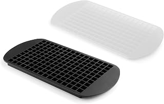 HIC Bar Silicone Mini Ice Cube Trays, Non-Stick, Set of 2, Each Tray Makes 160 Mini Ice Cubes