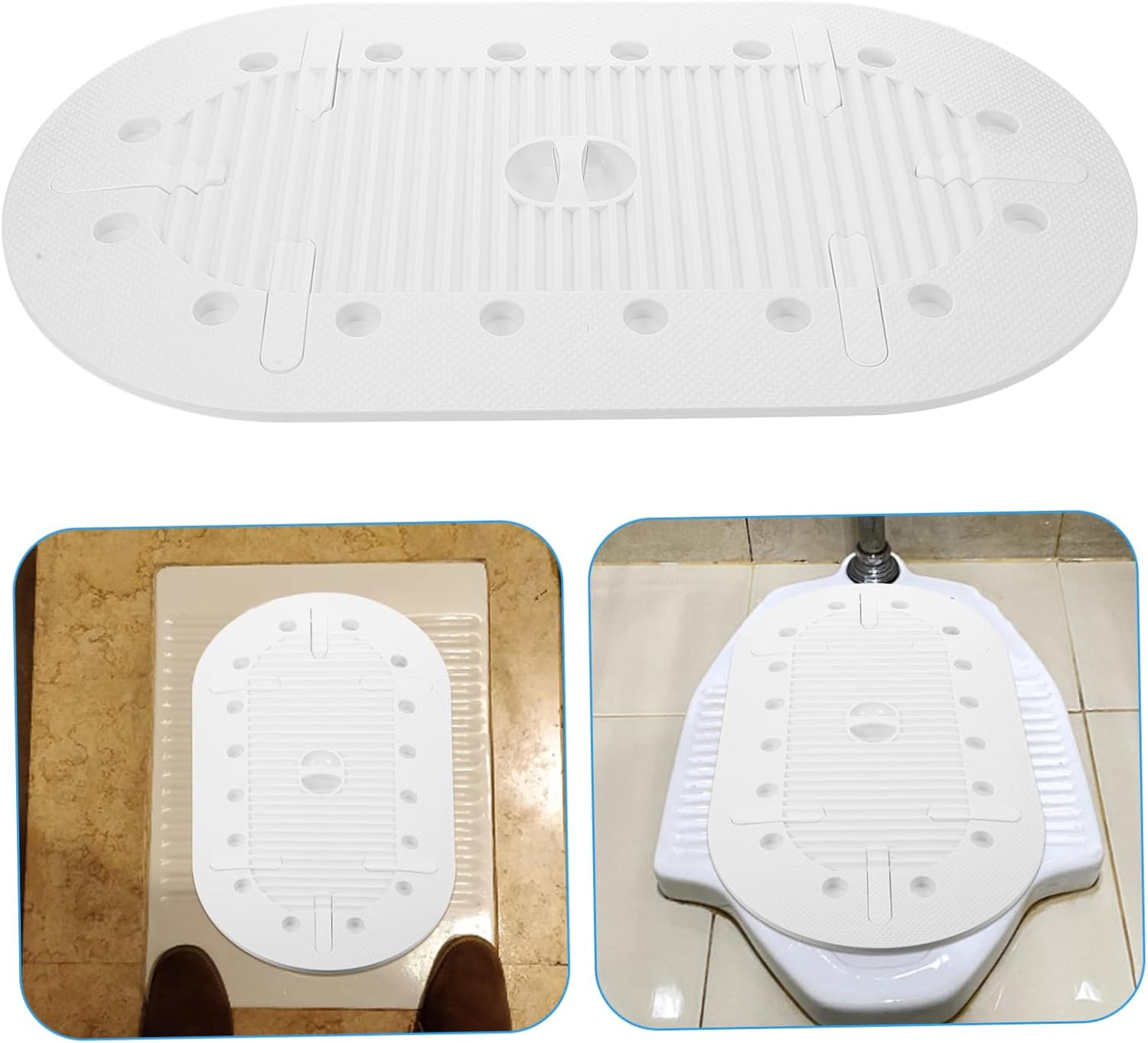 PRETYZOOM Squatting Pan Deodorizer Lid Toilet Cover Lid Odor Blocking Squatting Seat Cover