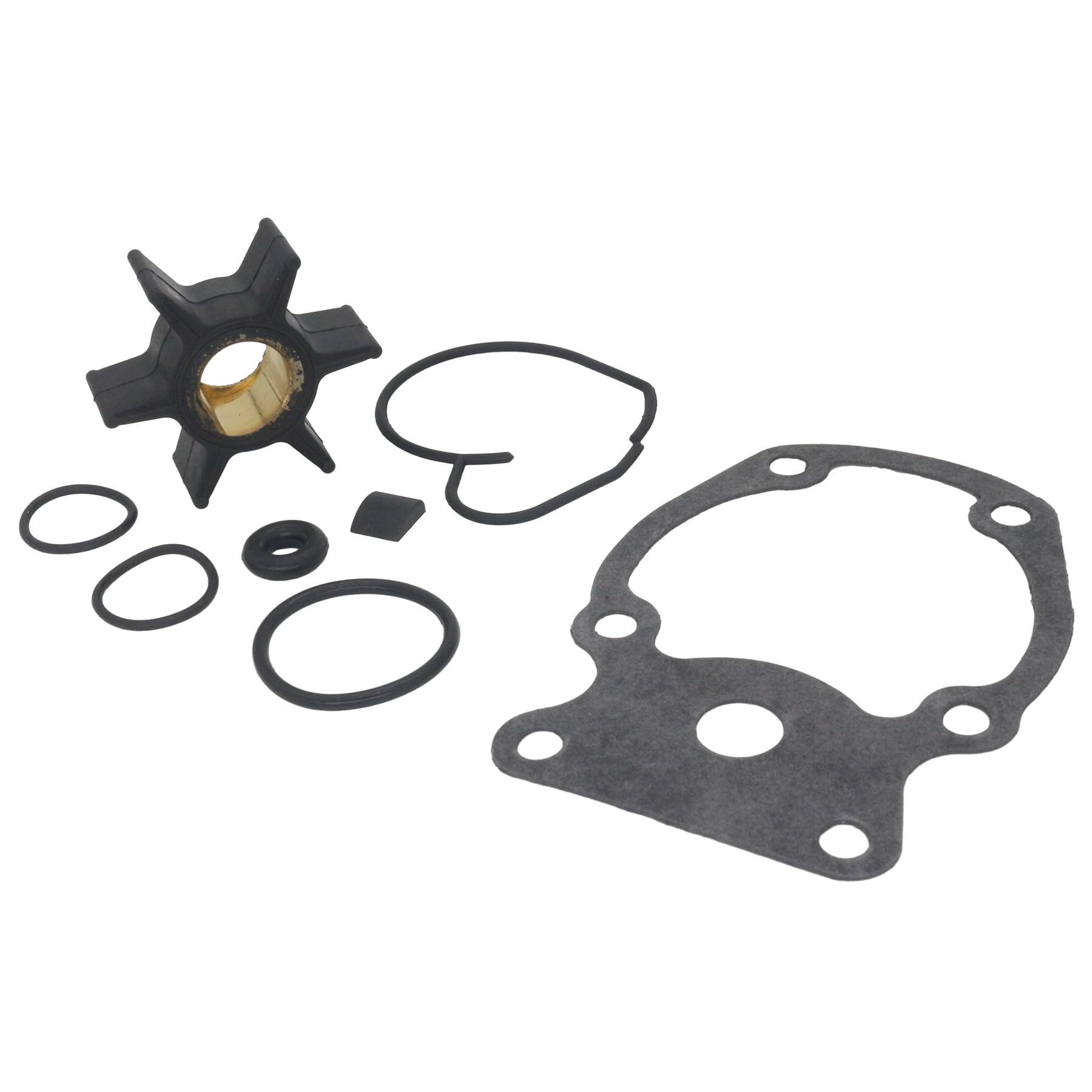 Water Pump Impeller Repair Kit with Housing for Jo-hnson Ev-inrude 2-Stroke (20,25,30,35 Hp) Outboard Engines - Replaces 393630, 0393630, Sierra 18-3382