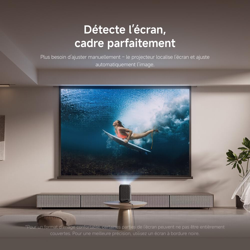 Xiaomi Vidéoprojecteur Portable Intelligent L1 | Full HD 1080p avec Netflix & Google TV Officiels | HDR10/HLG | AutoFocus & Correction Keystone Auto | Dolby Audio & WiFi 5G