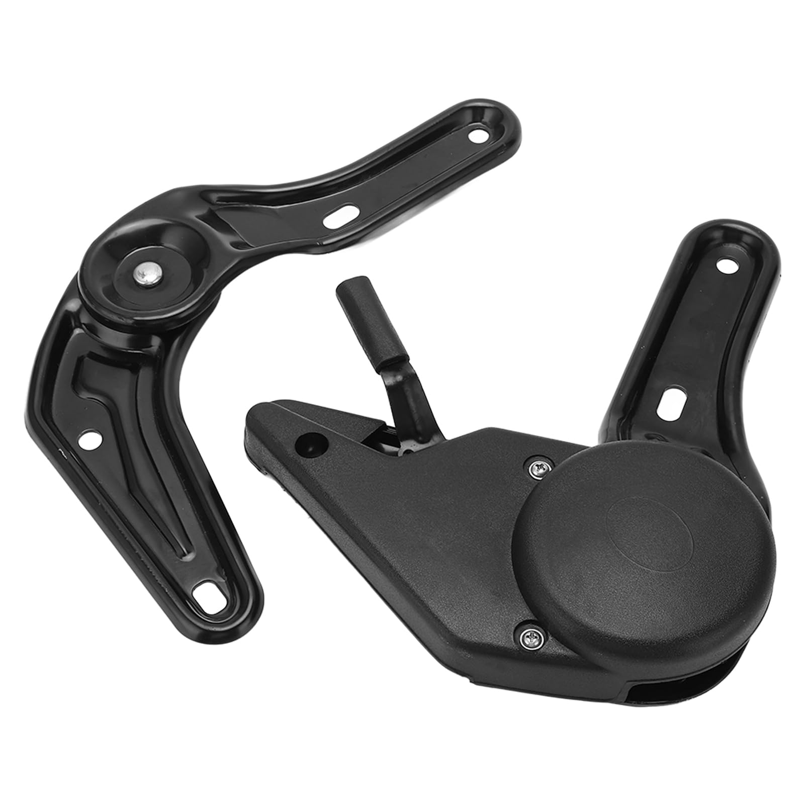 Cerniera Posteriore Automatica del Sedile, Cerniera Reclinabile Regolabile 30-180° in Acciaio Nero per Sedili Auto Camper e Roulotte, Parte Biparte con Piastra Dentata per Comfort