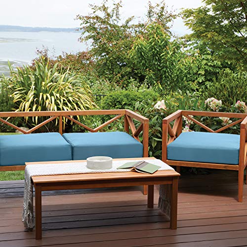 Classic Accessories Ravenna Water-Resistant 72 X 21 X 3 Inch Patio Chaise Lounge Slip Cover, Empire Blue #TOP3